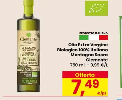 Olio Extra Vergine Biologico Clemente