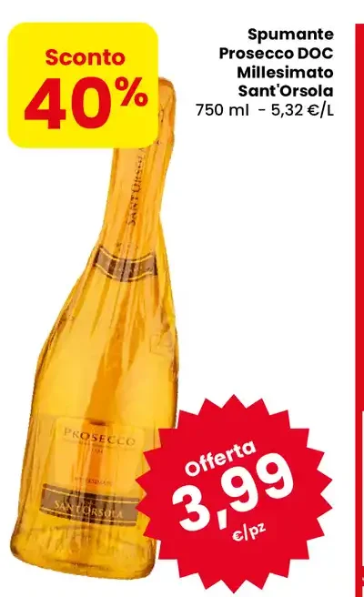 Spumante Prosecco DOC Millesimato Sant'Orsola