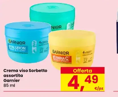 Crema viso Sorbetto assortita Garnier