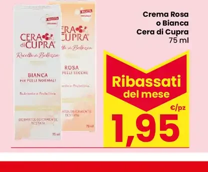 Crema Rosa o Bianca Cera di Cupra