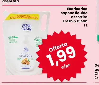 Ecoricarica sapone liquido Fresh & Clean assortita