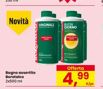 Bagno Borotalco assortito