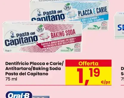 Dentifricio Placca e Carie Pasta del Capitano assortito