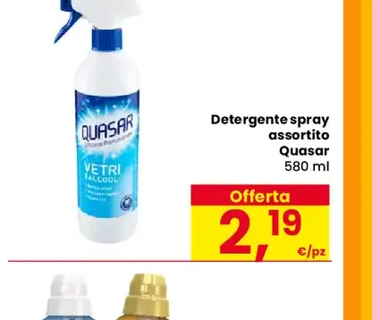 Detergente spray Quasar assortito