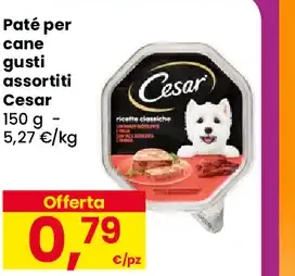 Paté per cane gusti assortiti Cesar