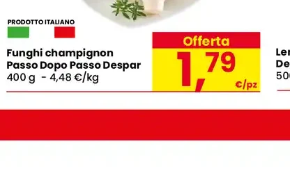 Funghi champignon Passo Dopo Passo Despar