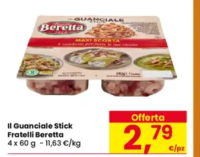 Il Guanciale Stick Fratelli Beretta