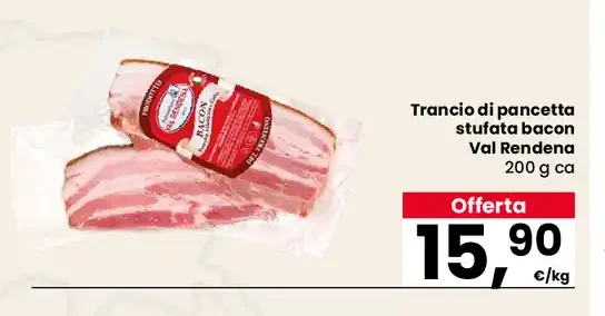 Trancio di pancetta affumicata bacon Val Rendena