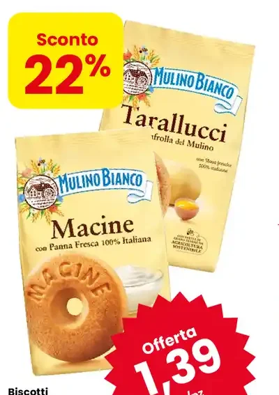 Biscotti Tarallucci Macine o Galletti Mulino Bianco