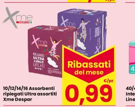 Assorbenti ripiegati Ultra assortiti Xme Despar