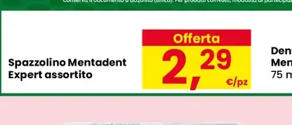 Spazzolino Mentadent Expert assortito