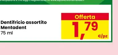 Dentifricio Mentadent assortito