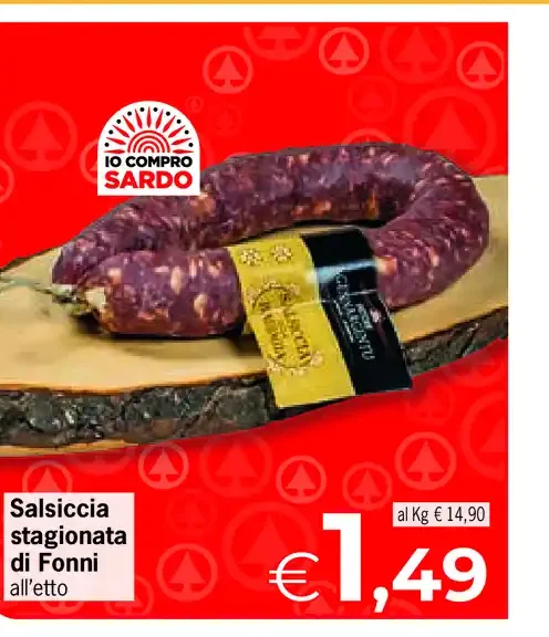 Salsiccia stagionata di Fonni