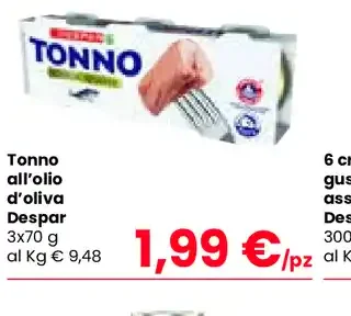 Tonno all'olio d'oliva