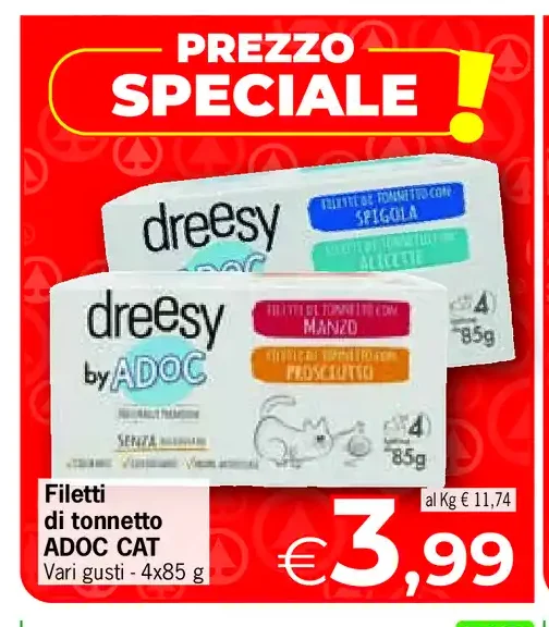 Filetti di tonnetto Adoc Cat