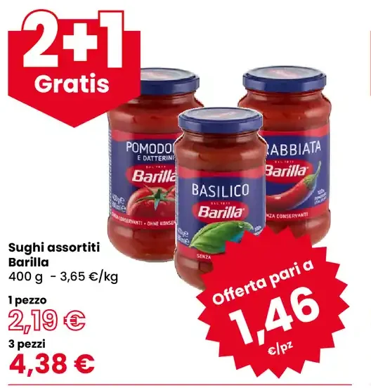 Sughi assortiti Barilla