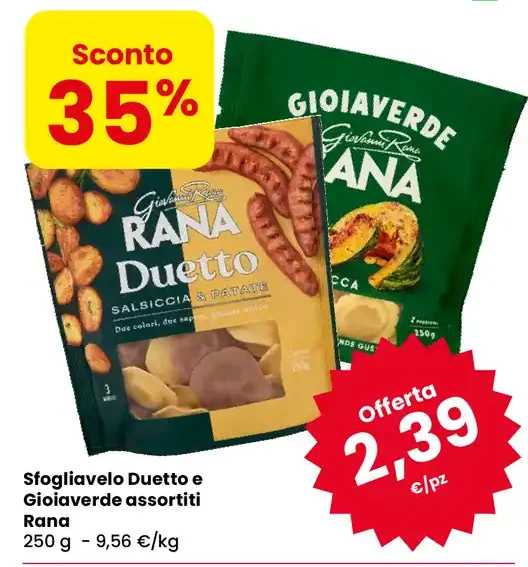 Sfogliavelo Duetto e Gioiaverde Rana