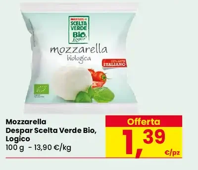Mozzarella Despar Scelta Verde Bio Logico