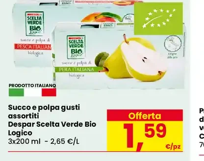 Succo e polpa gusti assortiti Despar Scelta Verde Bio