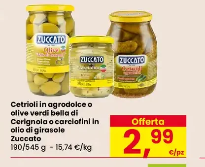 Cetrioli o olive verdi Zuccato