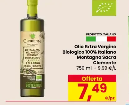 Olio Extra Vergine Biologico Clemente