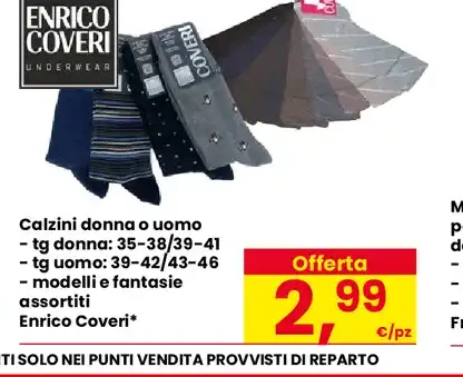 Calzini donna o uomo Enrico Coveri