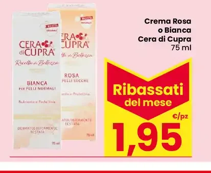 Crema Rosa o Bianca Cera di Cupra