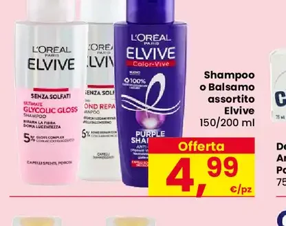 Shampoo o balsamo Elvive assortito