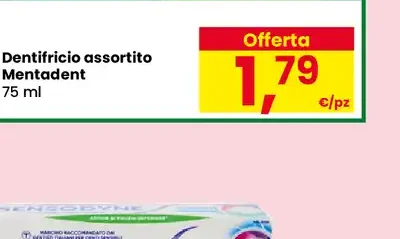 Dentifricio Mentadent assortito