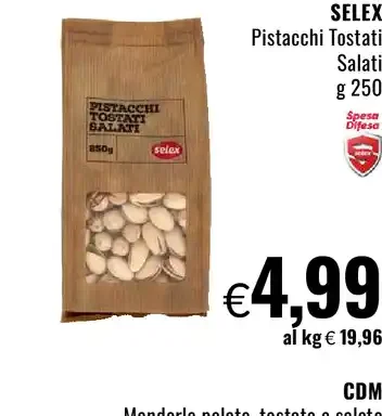Pistacchi Tostati Salati