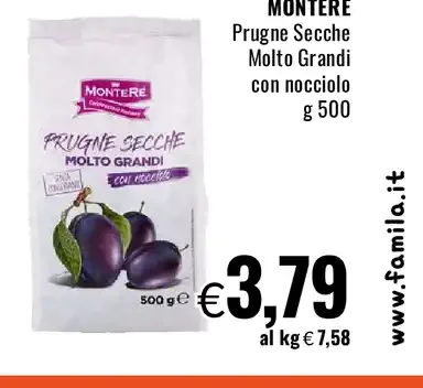 Prugne Secche Molto Grandi con Nocciolo