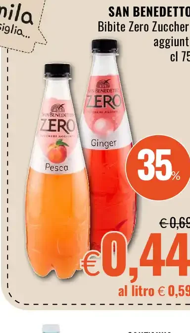 Bibite zero zuccheri aggiunti