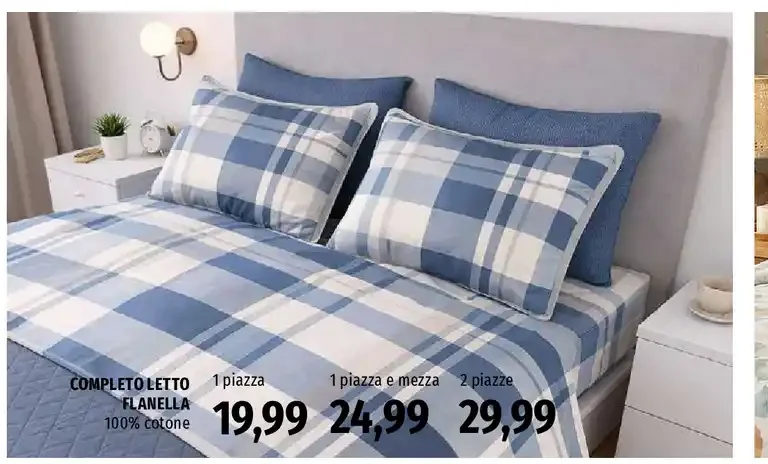 Completo letto flanella