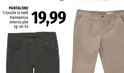 Pantalone 5 tasche in twill