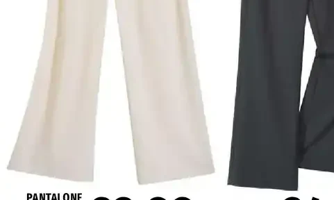 Pantalone scuba con bottoni