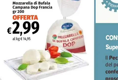 Mozzarella di Bufala Campana Dop Francia