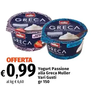 Yogurt Passione alla Greca Vari Gusti