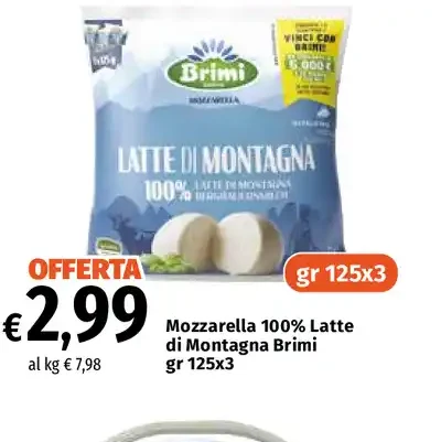 Mozzarella 100% Latte di Montagna