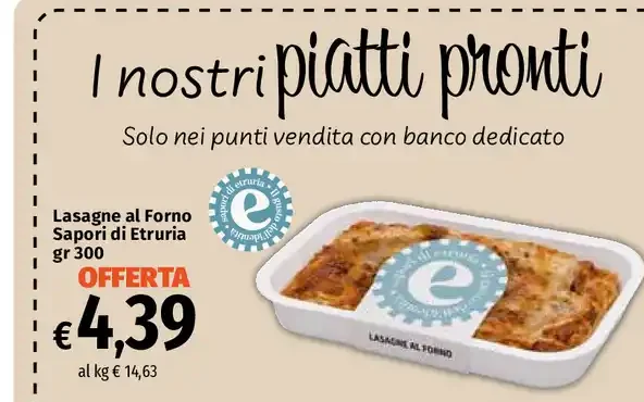 Lasagne al Forno Sapori di Etruria