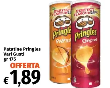 Patatine Pringles Vari Gusti