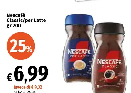 Nescafé Classic/per Latte