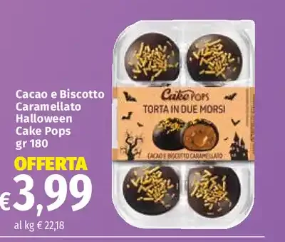 Cacao e Biscotto Caramellato Halloween Cake Pops