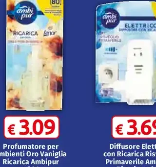 Profumatore per ambienti Oro e Vaniglia Ambipur