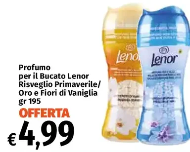 Profumo per il bucato Lenor Risveglio Primaverile/Oro e Fiori di Vaniglia