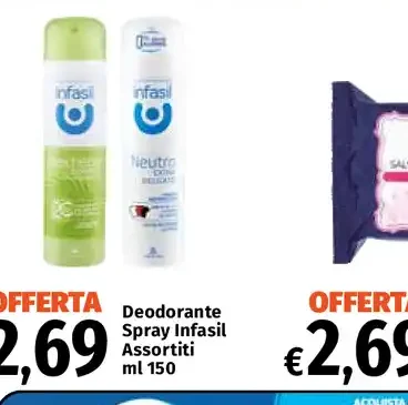 Deodorante spray Infasil assortiti