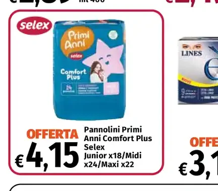Pannolini Primi Anni Comfort Plus Selex Junior