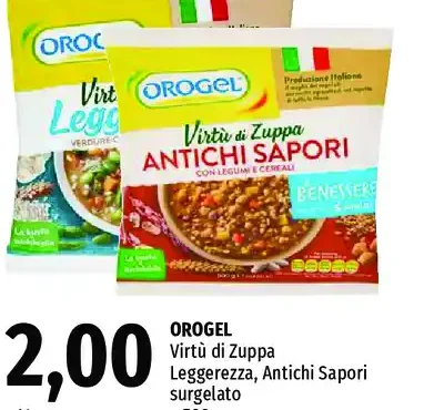 zuppa di legumi surgelata