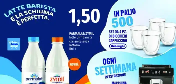 latte UHT Barista classico senza lattosio