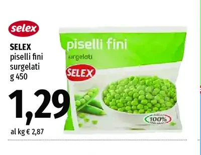 Piselli fini surgelati