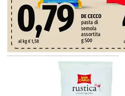 Pasta di semola assortita